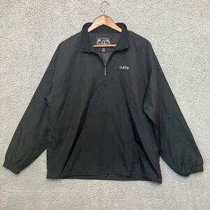 Quiktrip Stormtech Performance Windbreaker Jacket Men M Black 1/4 Zip Pullover